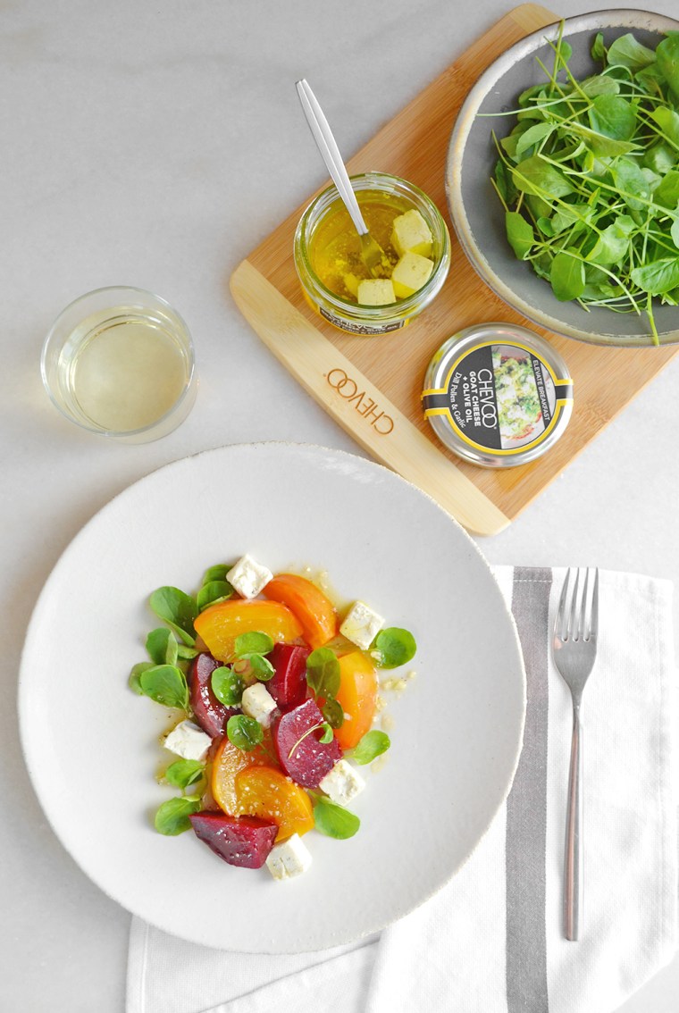 Roasted Beet Salad with CHEVOO and Watercress1